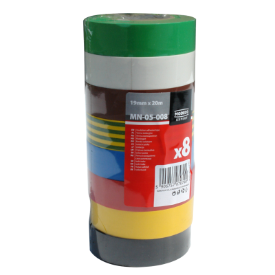 Taśma izolacyjna 19mm x 20m atest 1kV 8szt. RAWLPLUG (MN-05-008)