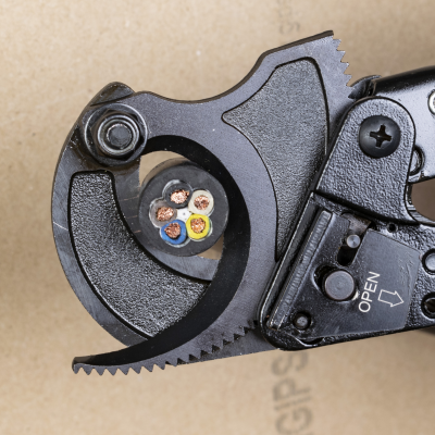 Obcinak do kabli z mechanizmem zapadkowym 250mm do max 325mm2 Cr-Mo RAWLPLUG (MN-26-020)