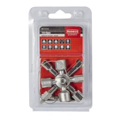 Klucz do szafy serwisowej 10 końcówek RAWLPLUG (MN-14-210)