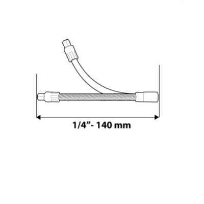 Przedłużka elastyczna 1/4" 140mm NEO 08-557 GTX (08-557)