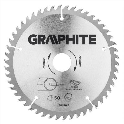 Tarcza do pilarki widiowa 190x30mm 50 zębów GRAPHITE 57H672 GTX (57H672)