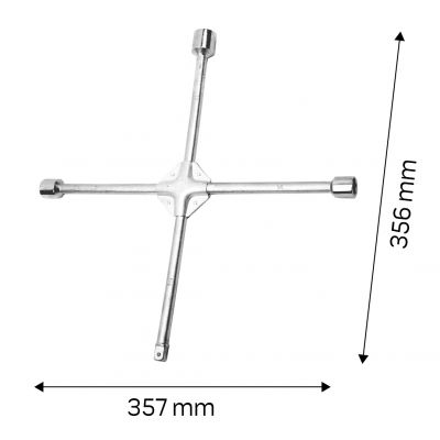 Klucz do kół krzyżakowy, wzmacniany, 17 x 19 x 22 x 1/2 cal mm 11-100 NEO (11-100)