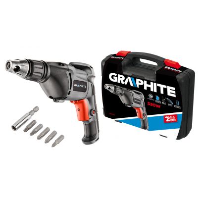 Wiertarko-wkrętarka sieciowa 520W, obroty 0-4500 min?1, walizka 58G791 GTX (58G791)