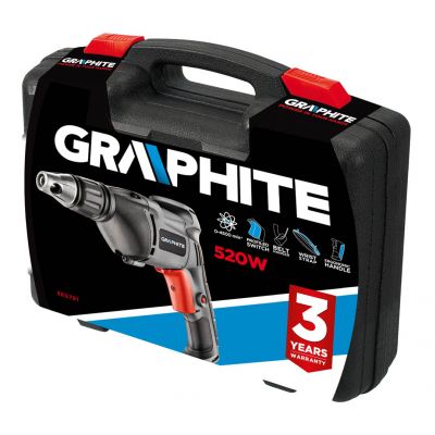 Wiertarko-wkrętarka sieciowa 520W, obroty 0-4500 min?1, walizka 58G791 GTX (58G791)