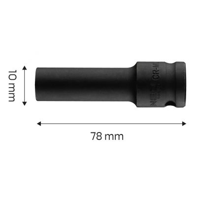 Nasadka udarowa 1/2" długa 10x78mm Cr-Mo NEO 12-310 GTX (12-310)