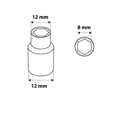 Nasadka sześciokątna 1/4" 8mm NEO 08-448 GTX (08-448)