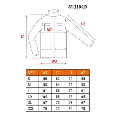Bluza robocza, rozmiar LD/54 NEO 81-210-LD GTX (81-210-LD)