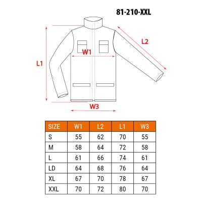 Bluza robocza, rozmiar XXL/58 NEO 81-210-XXL GTX (81-210-XXL)