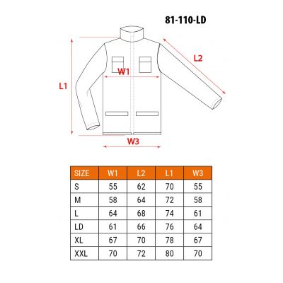 Bluza robocza biała HD rozmiar LD/54 NEO 81-110-LD GTX (81-110-LD)
