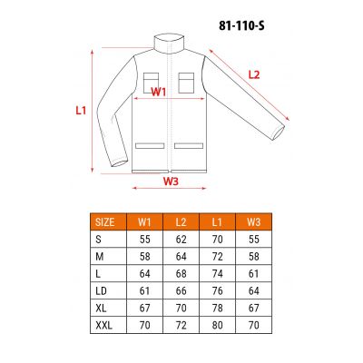 Bluza robocza biała HD rozmiar S/48 NEO 81-110-S GTX (81-110-S)
