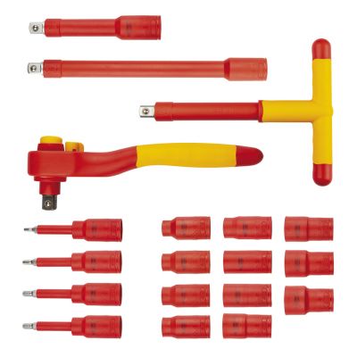 Klucze nasadowe 1000V 19szt, NEO 01-306 GTX (01-306)