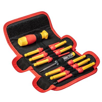 Końcówki wkrętakowe z uchwytem zestaw dla elektryka 1000V 12szt. NEO TOOLS GTX (01-308)