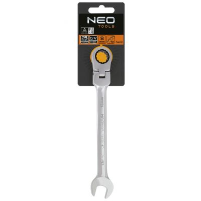 Klucz płasko-oczkowy z przegubem i grzechotką 8mm NEO 09-051 GTX (09-051)