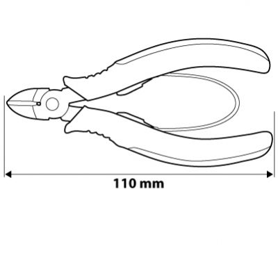 Szczypce precyzyjne boczne 110mm NEO 01-106 GTX (01-106)