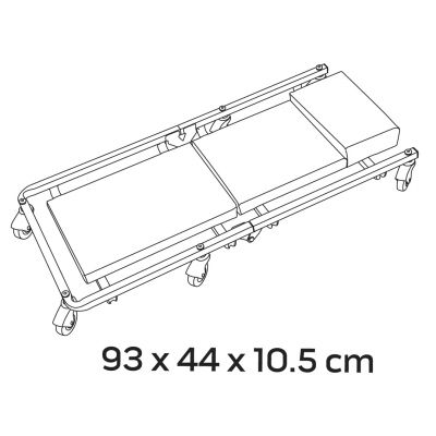 Leżanka warsztatowa składana 930x440x105mm NEO 11-600 GTX (11-600)