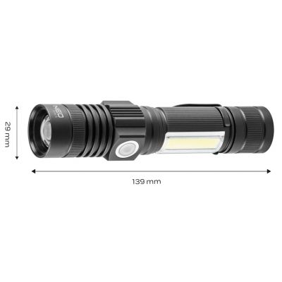 Latarka akumulatorowa USB 800lm 2w1 CREE T6 LED 99-033 NEO TOOLS (99-033)