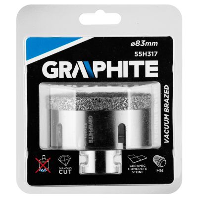 Otwornica diamentowa 83mm x M14 55H317 GRAPHITE (55-317)