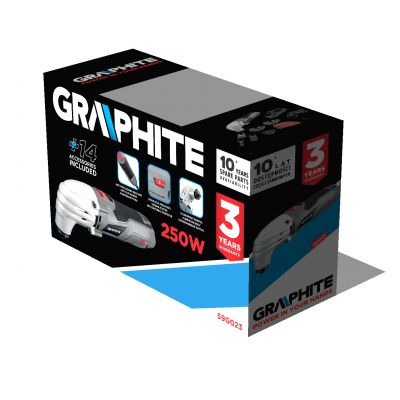 Urządzenie wielofunkcyjne 250W z regulacją obrotów 59G023 GRAPHITE  GTX (59G023)