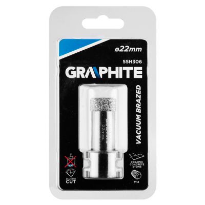 Otwornica diamentowa do szlifierki 22 mm x M14 55H306 GRAPHITE (55-306)
