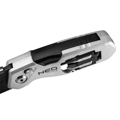 Nóż z ostrzem trapezowym składany + 4 ostrza 2 bity 63-705 NEO GTX (63-705)