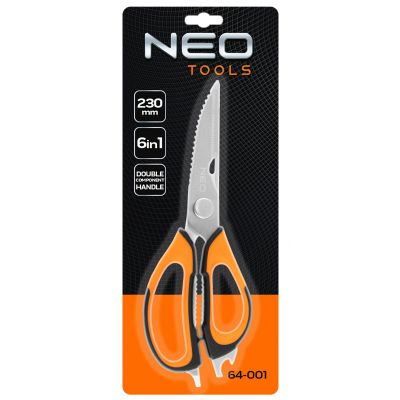 Nożyczki wielofunkcyjne trwałe  230 mm 6w1 64-001 NEO TOOLS GTX (64-001)