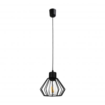 PINO 1P E27, lampa wisząca, max. 60W, czarna (AD-LD-6373BE27M)