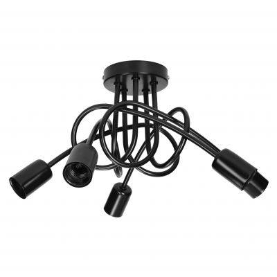 MALAGA 5P E27, lampa wisząca, max. 5x60W, czarna (AD-LD-6403BE27M)