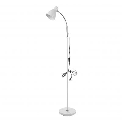 Lampa stojąca podłogowa LAR, max 20W E27, 155 cm, biała LS-1/W ORNO (LS-1/W)