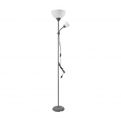 Lampa stojąca podłogowa URLAR, 175 cm, max 25W E27, max 25W E14, szara LS-2/G ORNO (LS-2/G)