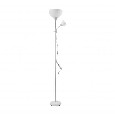 Lampa stojąca podłogowa URLAR, 175 cm, max 25W E27, max 25W E14, biała ORNO (LS-2/W)