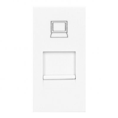 NOEN RJ45, gniazdo modułowe 22,5x45mm RJ45 cat 5e, białe OR-GM-9010/W/RJ45 ORNO (OR-GM-9010/W/RJ45)
