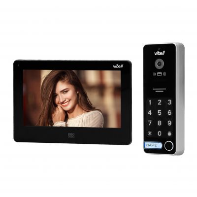 Zestaw wideodomofonowy, bezsłuchawkowy kolor, LCD 7 cal dotykowy, menu OSD, pamięć, gniazdo na kartę S ORNO (OR-VID-EX-1062/B)