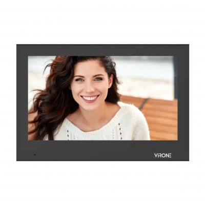 Wideo monitor bezsłuchawkowy, kolorowy, 10&quot;, Wi-Fi + APP na telefon, z gniazdem na kartę pamięci TF, VDP-66PMV/B ORNO (VDP-66PMV/B)