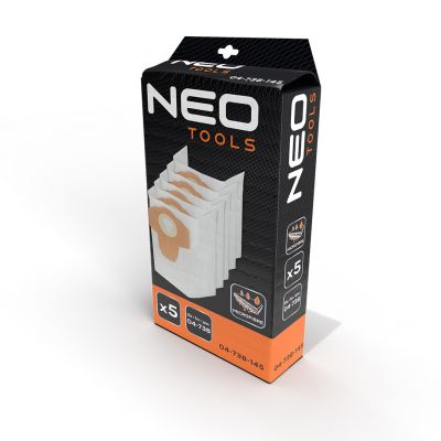 Worki do odkurzacza przemysłowego 5 szt. 04-738 NEO GTX (04-738-145)