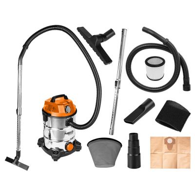 Odkurzacz 1400W 30l na sucho i mokro + osprzęt 04-738 NEO TOOLS GTX (04-738)