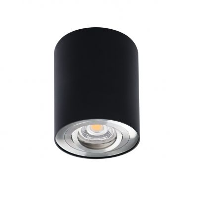 BORD DLP-50-SR/B Oprawa sufitowa natynkowa BORD DLP-50-SR/B regulowana kolor czarny / srebrny 1XGU10 (22558)