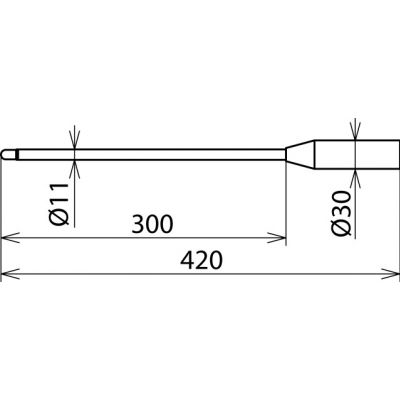 Elektroda z gwintowanym bolcem M8 (766916)
