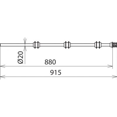 Przedłużacz kołka stykowego S 66 do PHE III 60-110 kV, kat. S (767771)