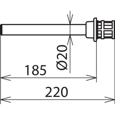 Przedłużacz kołka stykowego L 71 do PHE III (767766)