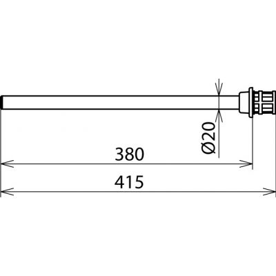 Przedłużacz kołka stykowego L 72 do PHE III 60-110 kV, kat. L (767772)