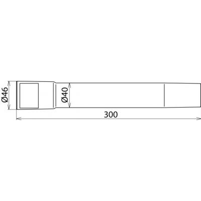Przedłużenie fi 40 / dł. 300 mm (785522)