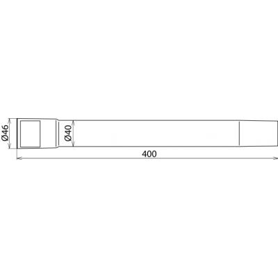 Przedłużenie fi 40 / dł. 400 mm (785523)