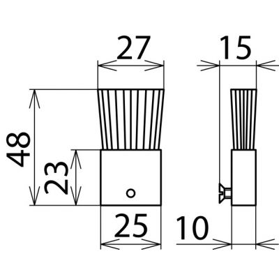 Pędzel zapasowy do dysz 25 mm (3 szt.) (785595)