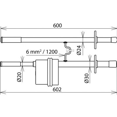 Wskaźnik napięcia stałego PHE/G II, dwubiegunowy, Un 1...4,2 kV (767647)
