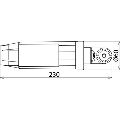 Wskaźnik bez drążka, ASP 110-420 k V 50 Hz, kat. S/L złącze zębate (767593)