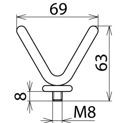 Elektroda V, szer. 69 mm (766924)