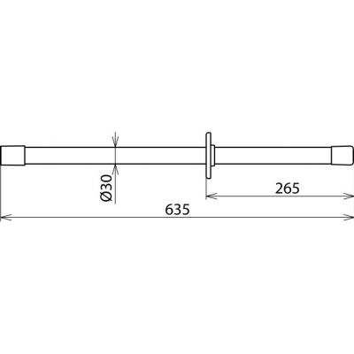 Drążek izolacyjny z gniazdem M12, dł. 635 mm (766328)