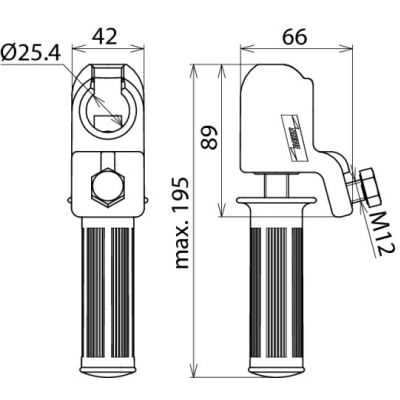 Zacisk kołpakowy K4, 25-150 mm2, fi 25 mm (772323)