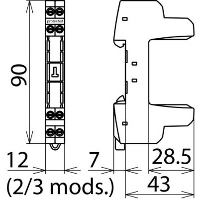 Podstawa pod moduły BXT BAS (920300)