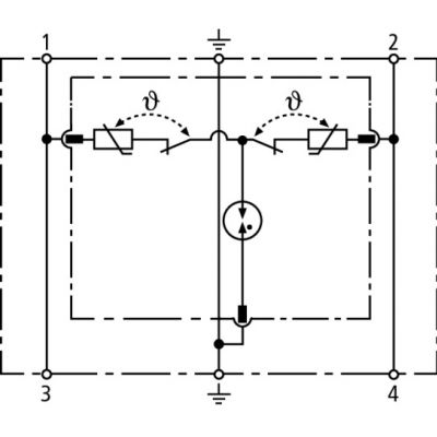 Ogranicznik przepięć DEHNrail M 2P 255, 2-biegunowy do sieci 230 V AC (953200)